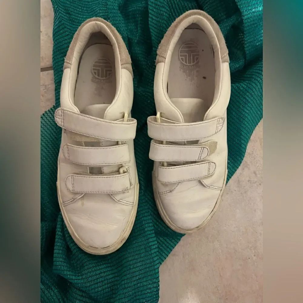 Tory burch Sport Sneakers logo back flats strap shoes
